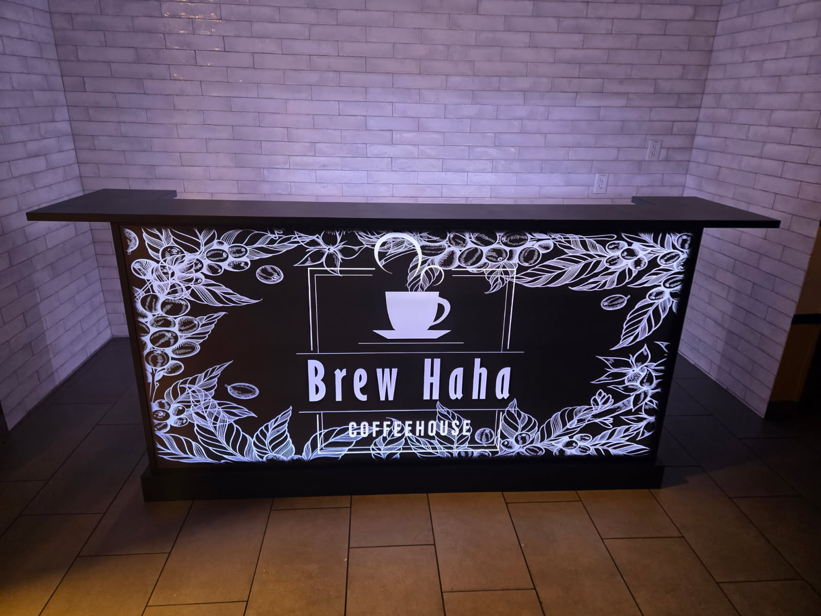 Brew Haha portable espresso bar setup